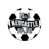 No.1 Newcastle Fan Football Jumbo Badge 15cm