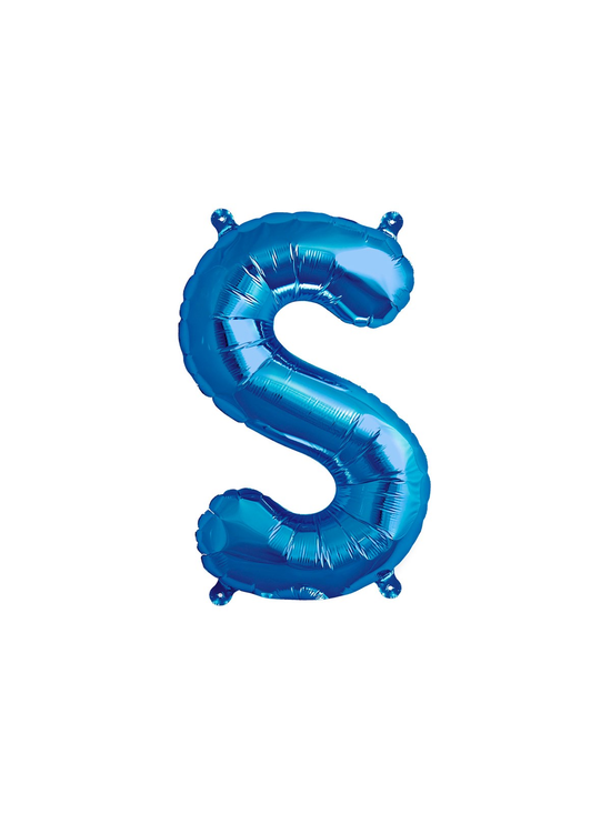 Northstar Foil Balloon Blue 16" Letter S
