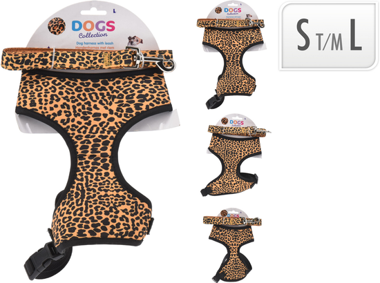 Koopman Dog Harness Leopard Print