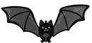 Anagram Glow Batty Bat 42" Foil Balloon