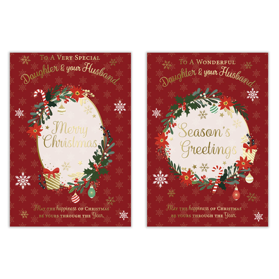 Poppyhill C50 Christmas Daughter & Husband 12pk