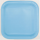 Unique 14 Pack Plates Powder Blue Square 9