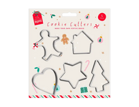 Gem Imports 5 Pack Cookie Cutters Christmas