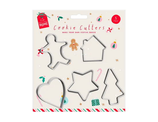 Gem Imports 5 Pack Cookie Cutters Christmas
