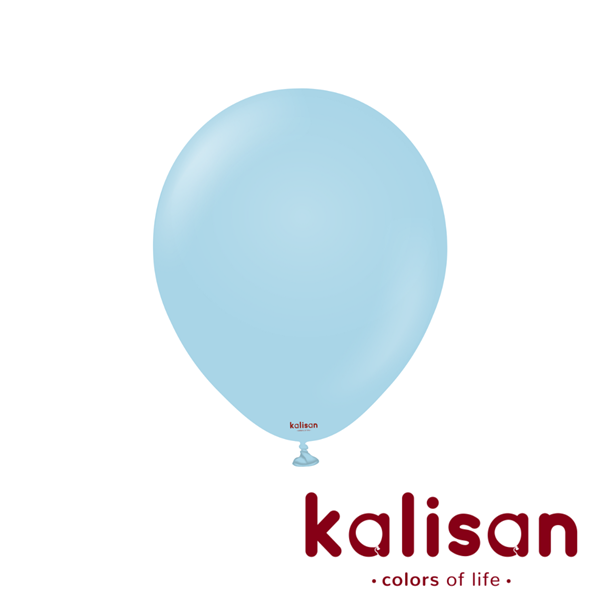 Kalisan Macaron Blue 12" Latex Balloons 100pk