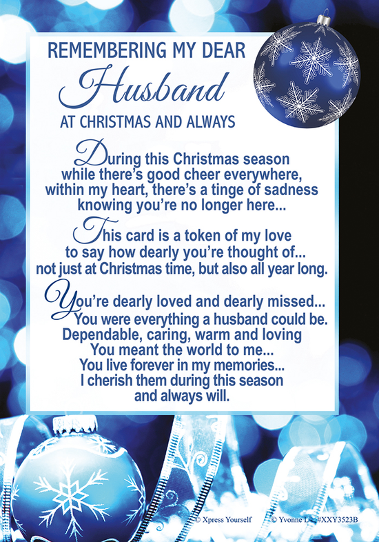 Xpress Yourself Memorial Christmas Husband 6pk