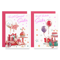 Poppyhill C50 Birthday Sister 12pk