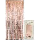Door Curtain Foil 90cm x 2.4m Metallic Rose Gold