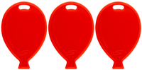 Oaktree 50 Pack Balloon Shaped Weight Red