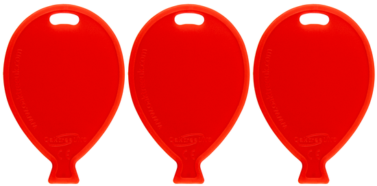 Oaktree 50 Pack Balloon Shaped Weight Red