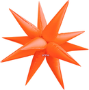 Prima Foil Balloon Electric Orange Starburst 40"