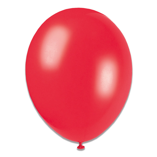 6 x 8pk Latex Balloons Red Blank