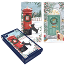Luxury Slim Christmas Cards Postbox/Door 15pk