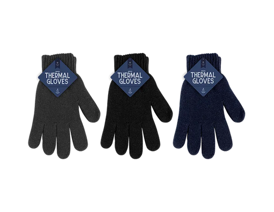 Gem Imports 24 Pack Thermal Gloves Men's