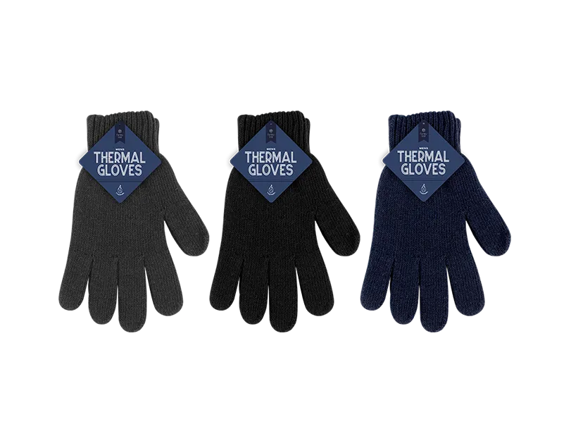 Gem Imports 24 Pack Thermal Gloves Men's