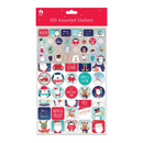 Christmas Assorted Stickers 100pk
