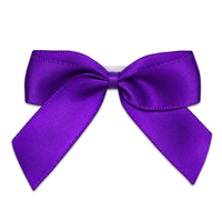 Italian Options 12 Pack Ribbon Bows Purple 5cm