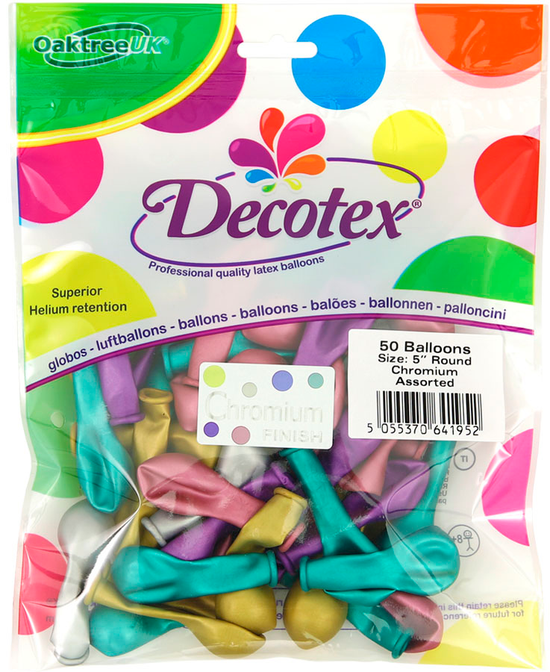 Decotex Pro Chromium Asst 5" Latex 50pk
