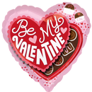 Anagram Heartfelt Delights 18-inch foil balloon with colorful heart and floral designs, perfect for celebrations and special occasions.