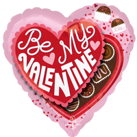 Anagram Heartfelt Delights 18-inch foil balloon with colorful heart and floral designs, perfect for celebrations and special occasions.