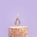 Hootybaloo Metallic Rose Gold Candle Number 0