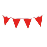 Bunting Solid 20 Flag 20x30cm 10m Red