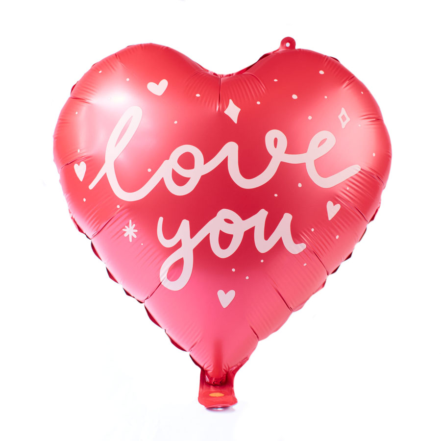 Valentine's Day Love You 18" Heart Foil Balloon