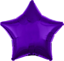 Anagram Foil Balloon Metallic Purple Star 18"