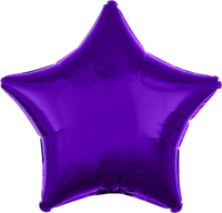 Anagram Foil Balloon Metallic Purple Star 18"