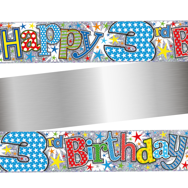 Simon Elvin Banner Age 3 Colourful 9ft