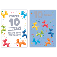 Poppyhill C50 Birthday Age 10 12pk