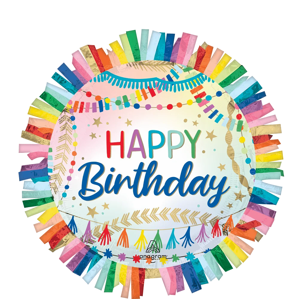 Anagram Birthday Streamers 24" Foil Balloon