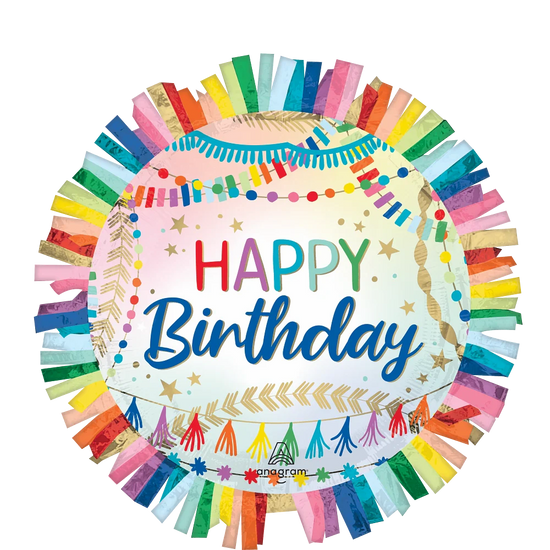 Anagram Birthday Streamers 24" Foil Balloon