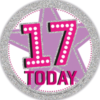 Big Badges Age 17 Female 6pk