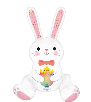 Anagram Foil Balloon Bunny Love 23