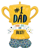 Anagram Foil Balloon Airloonz #1 Dad Trophy 43