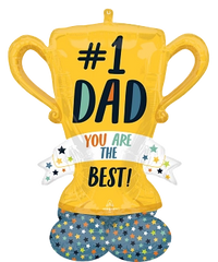Anagram Foil Balloon Airloonz #1 Dad Trophy 43