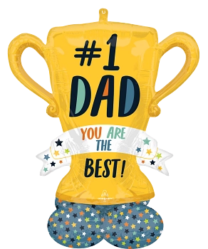 Anagram Foil Balloon Airloonz #1 Dad Trophy 43