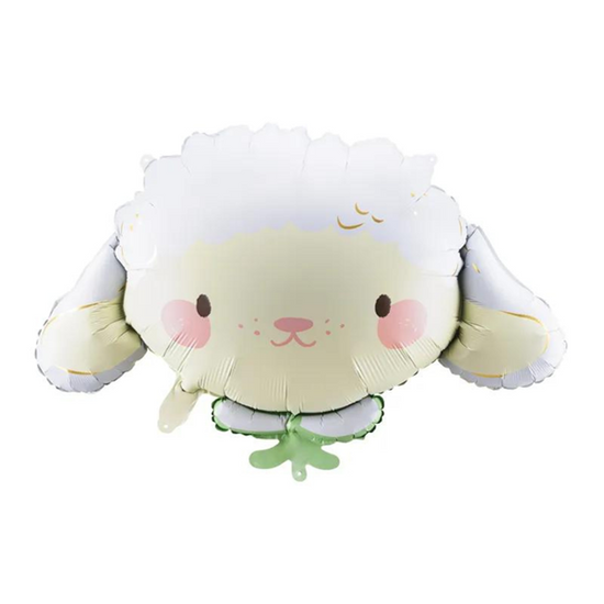 Cute Sheep Head 34" Large Foil Balloon