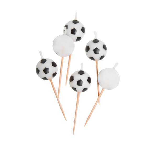 Unique 6 Pack Party Candle Football
