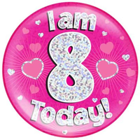 Oaktree Badge 8 Today Pink Jumbo 6