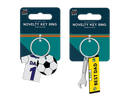 Gem Imports 24-pack keyring gift set featuring Dad-themed keyrings with engraved designs and durable metal construction.