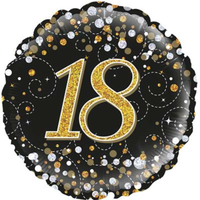 Oaktree Sparkling Fizz Age 18 Black 18" Foil