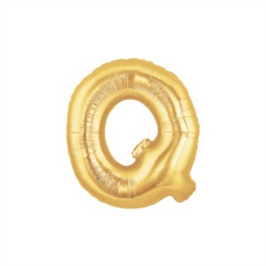 Oaktree Foil Balloon Gold 7" Letter Q