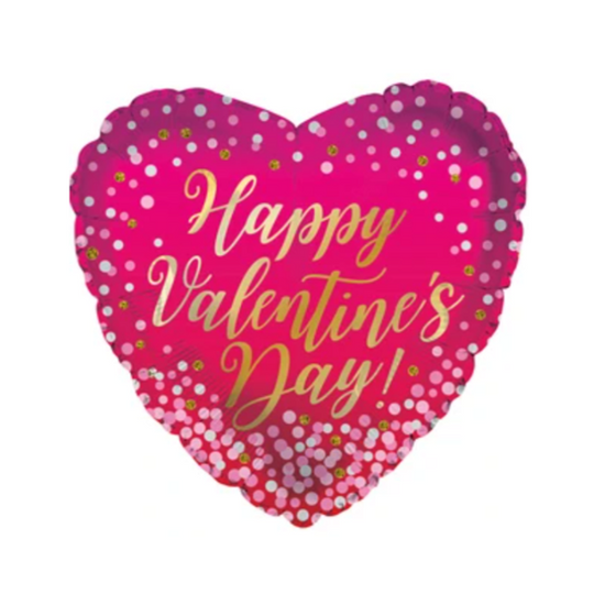 Happy Valentine's Day Dots 9" Mini Foil Balloon