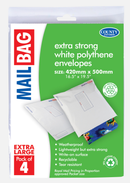County Stationery 4 Pack Mail Bags 420x500mm