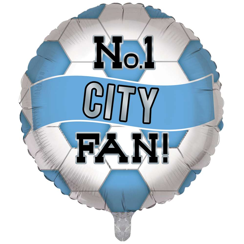 Football No.1 City Fan 18" Foil Balloon