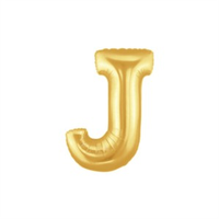 Oaktree Foil Balloon Gold 7" Letter J