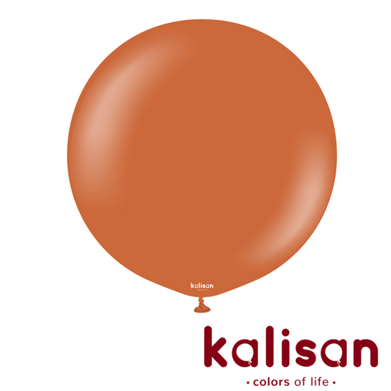 Kalisan Retro Rust Orange 36" Latex Balloons 2pk
