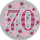 Big Badges Age 70 Female 6pk